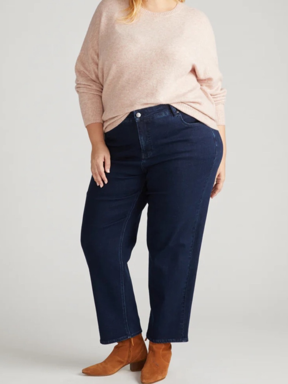Universal Standard Cropped Boyfriend Jeans Size 24 Plus Size stretchy